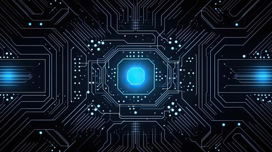 Futuristic Circuit Board Background Wallpaper