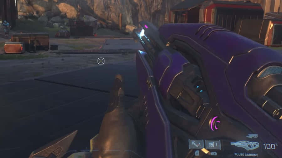 Futuristic Plasma Rifle Wallpaper Wallpaper