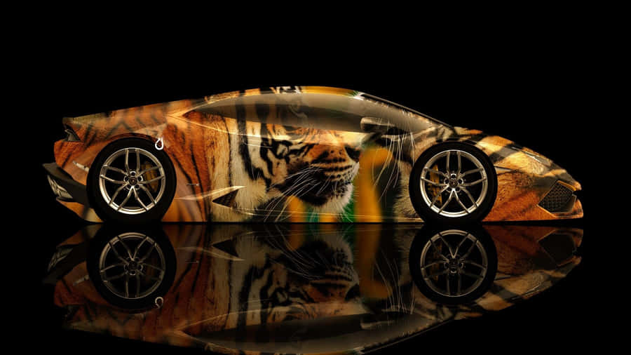 Futuristic Red Sports Car Concept Wallpaper