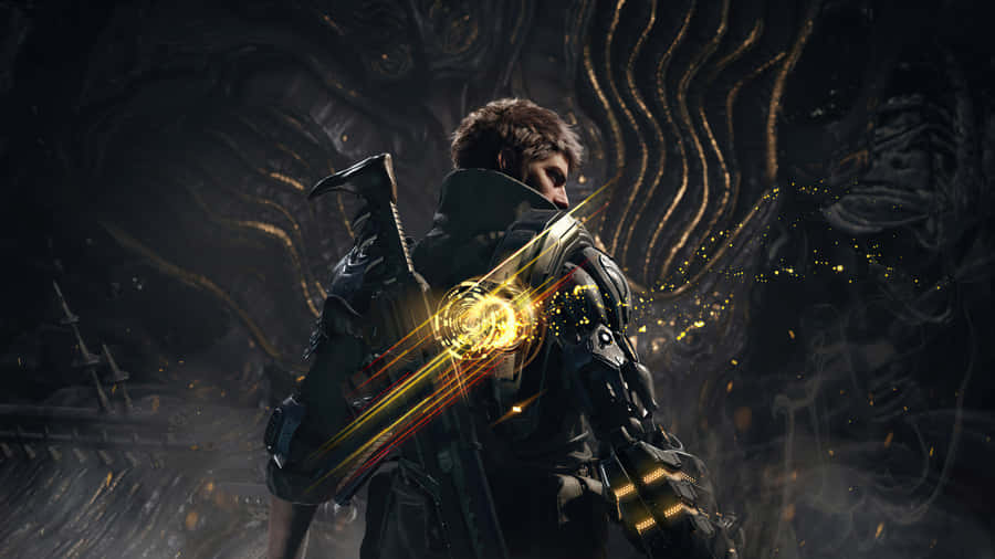 Futuristic Sci-fi City In Gaming Universe Wallpaper