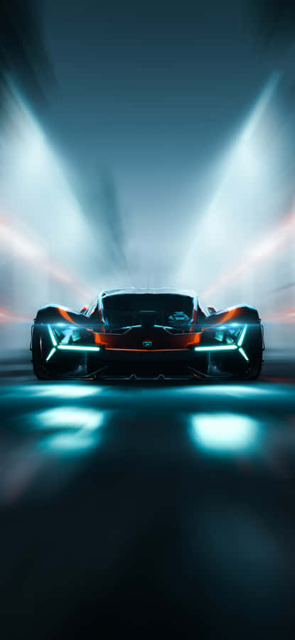 Futuristic Supercarin Motion Blur Wallpaper