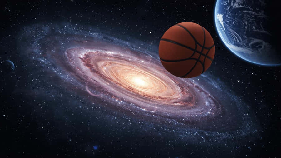 Galaxy Basketball Adventure Wallpaper