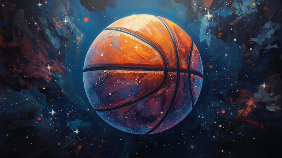 Galaxy Basketball Art Wallpaper