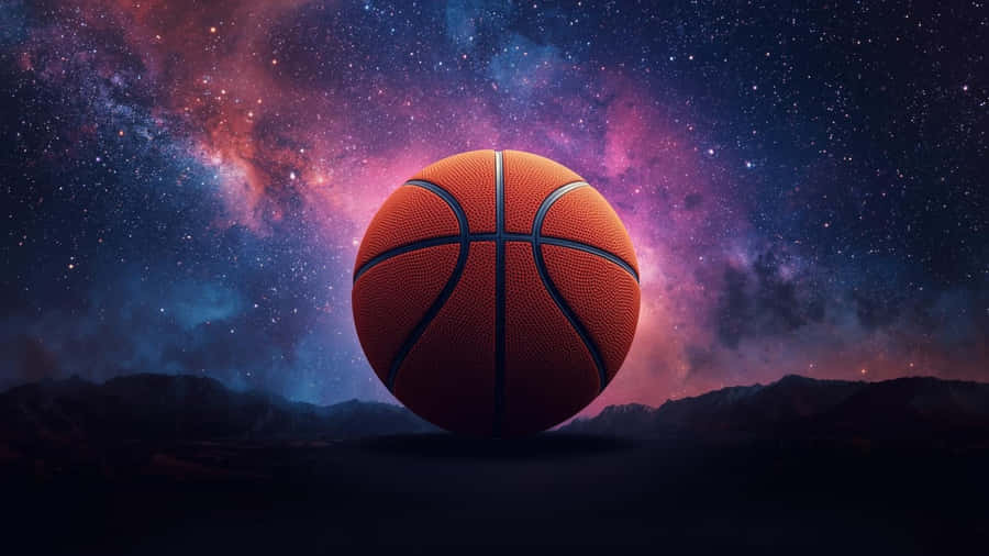 Galaxy Basketball Cosmic Court Inspiration Wallpaper