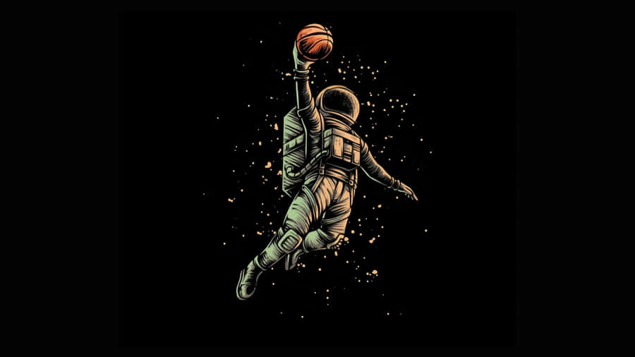 Galaxy Basketball Dunk Wallpaper