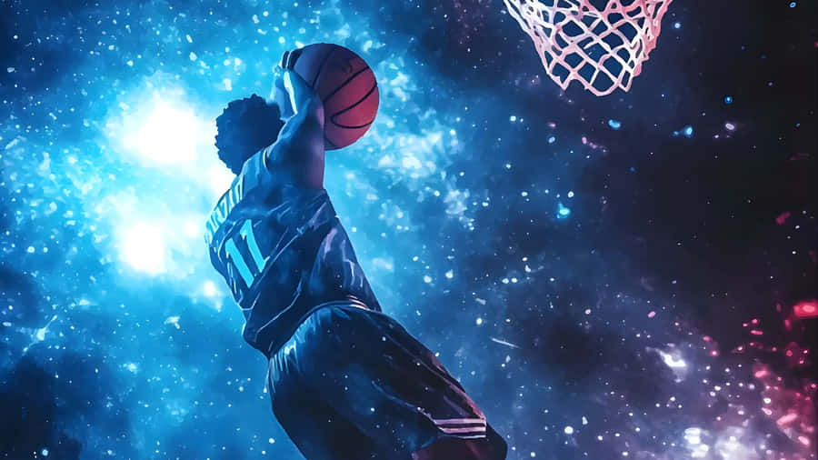 Galaxy Basketball Dunk Wallpaper