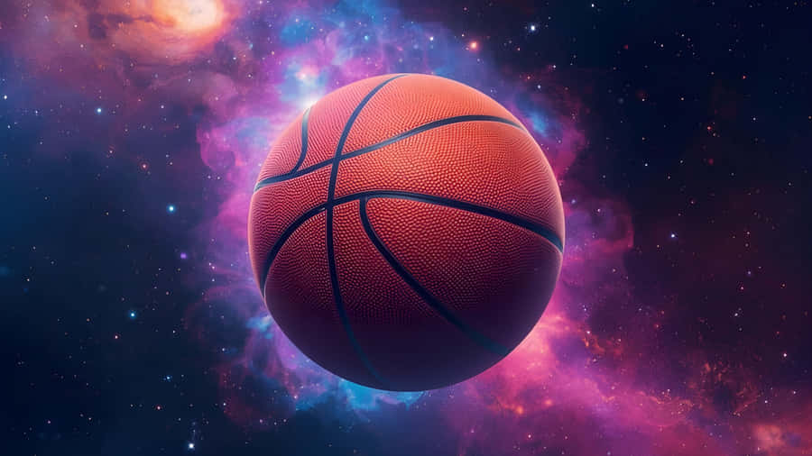 Galaxy Basketball In Space Wallpaper