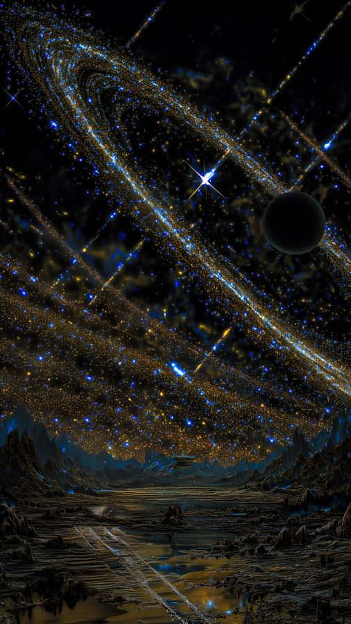 Galaxy Z Flip 7 Space Wallpaper Wallpaper