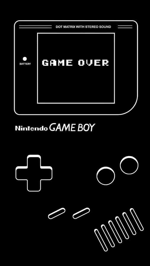 Gameboy Game Over Screen Wallpaper