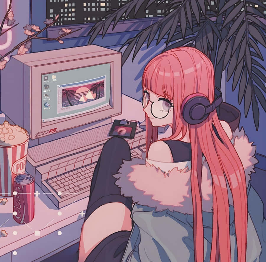 Gamer Girl Anime Pfp Wallpaper