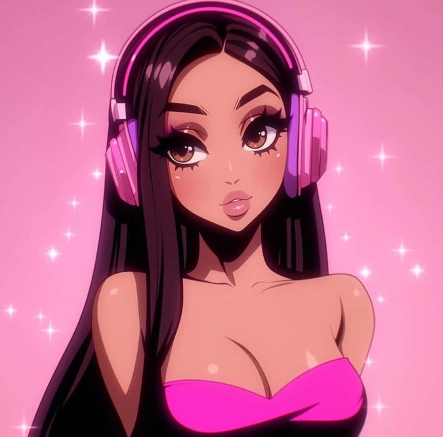 Gamer Girl Pfp Pink Vibes Wallpaper