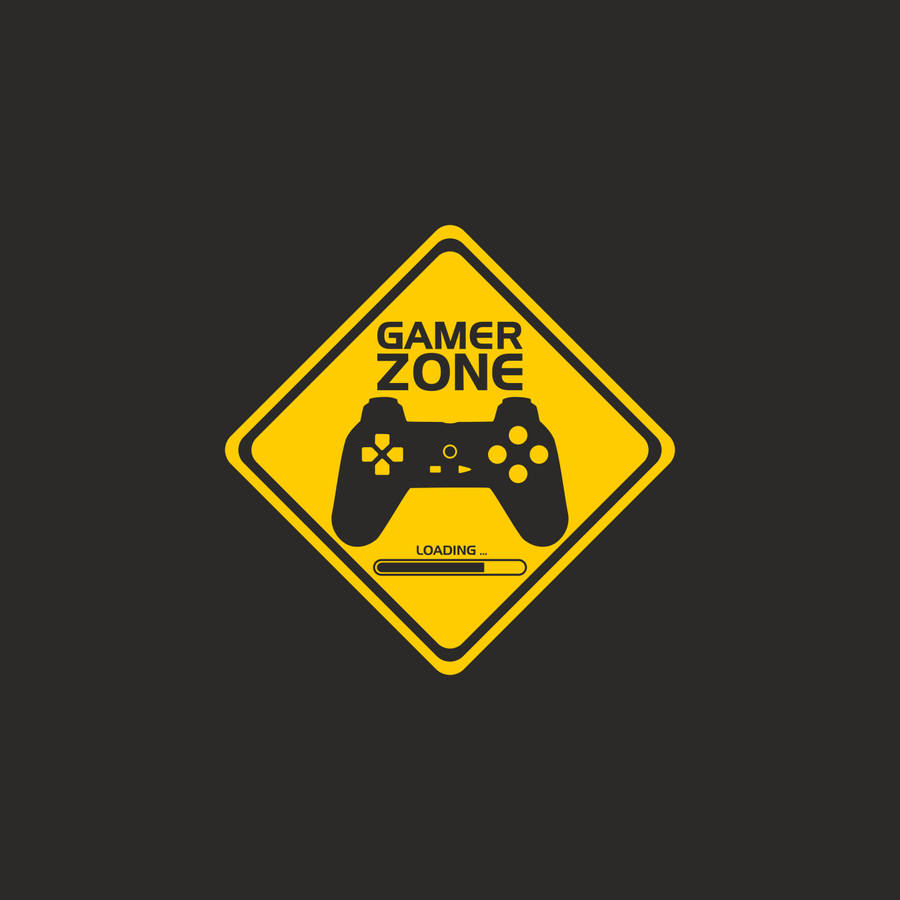 Gamer Zone Sign Wallpaper