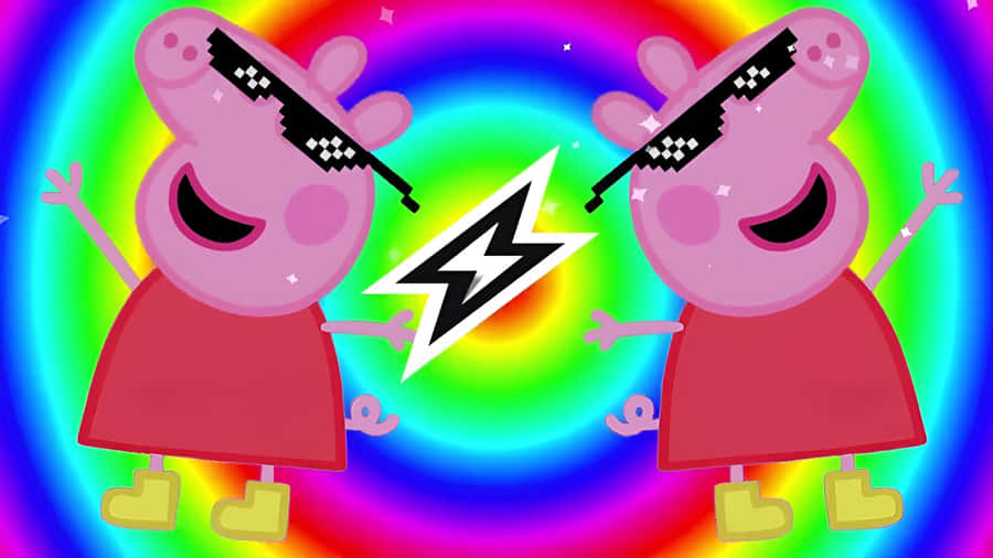 Gangster Peppa Pig Meme Wallpaper