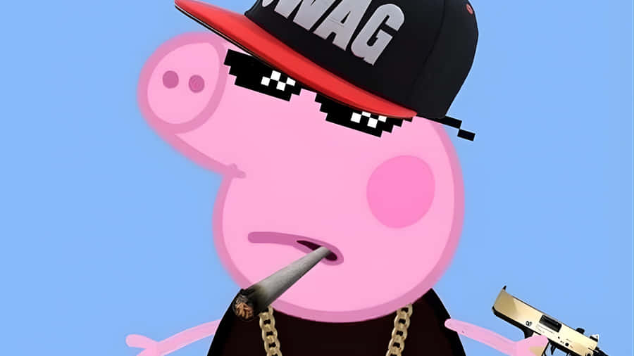 Gangster Peppa Pig Style Wallpaper