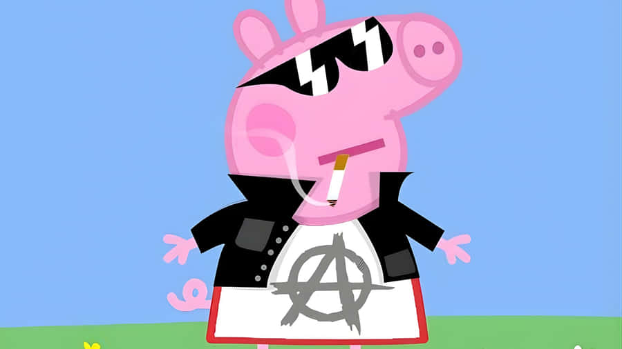 Gangster Peppa Pig Style Wallpaper