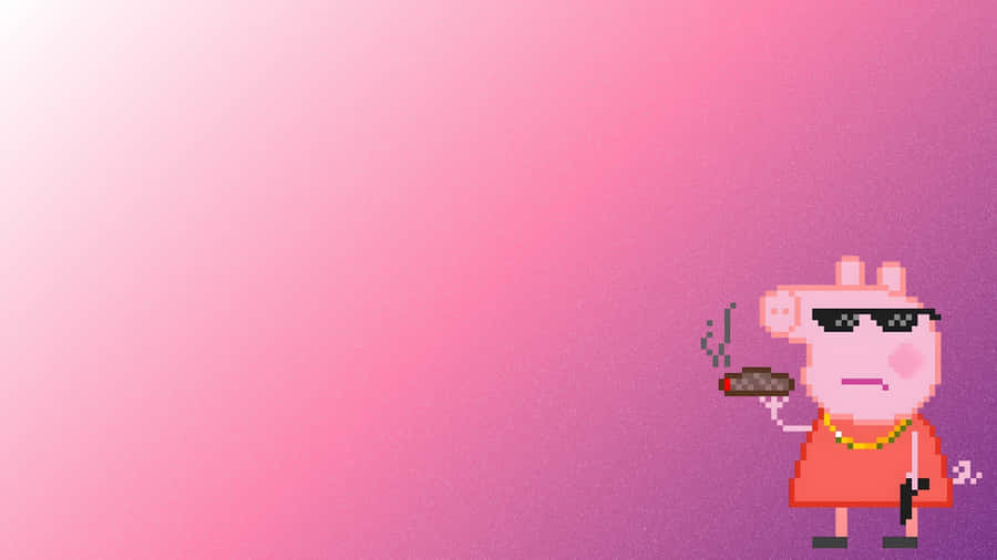 Gangster Peppa Pig Style Wallpaper