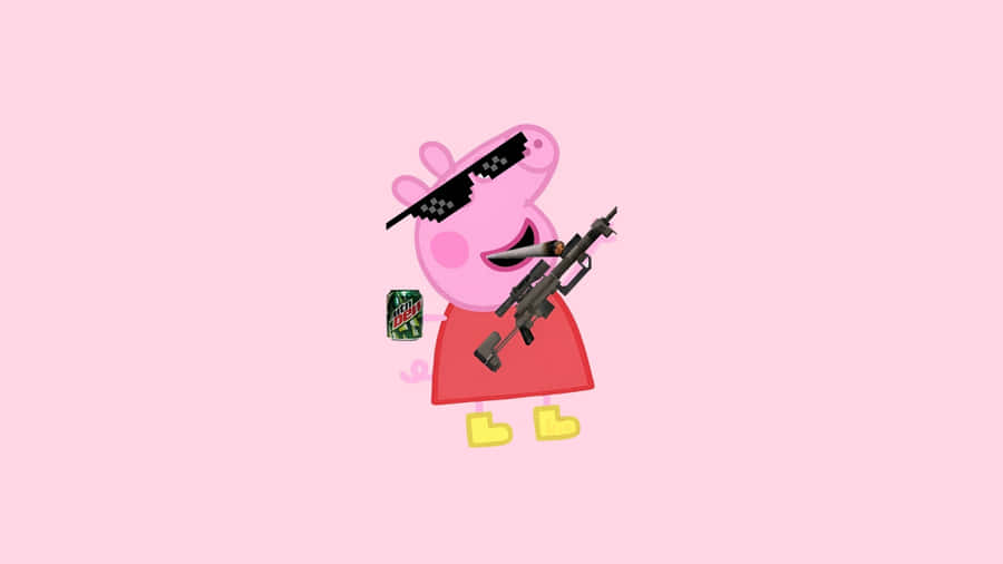 Gangster Peppa Pig Style Wallpaper