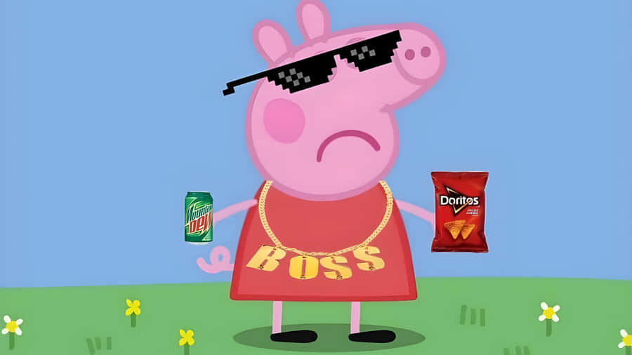 Gangster Peppa Pig Style Wallpaper