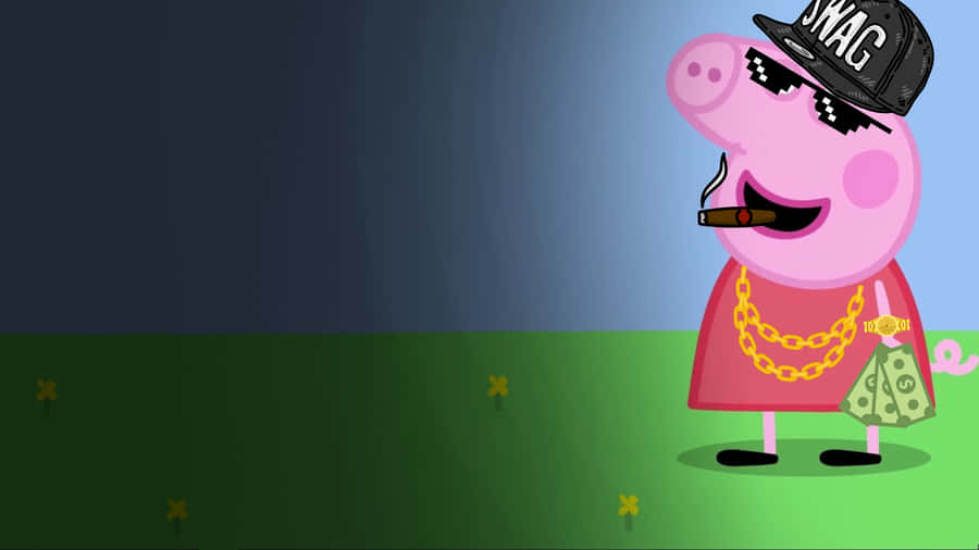 Gangster Peppa Pig Style Wallpaper