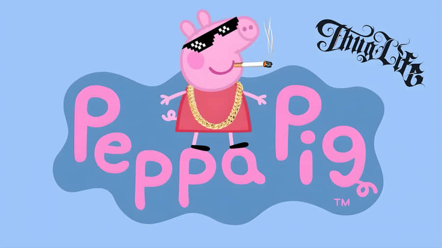 Gangster Peppa Pig Style Wallpaper