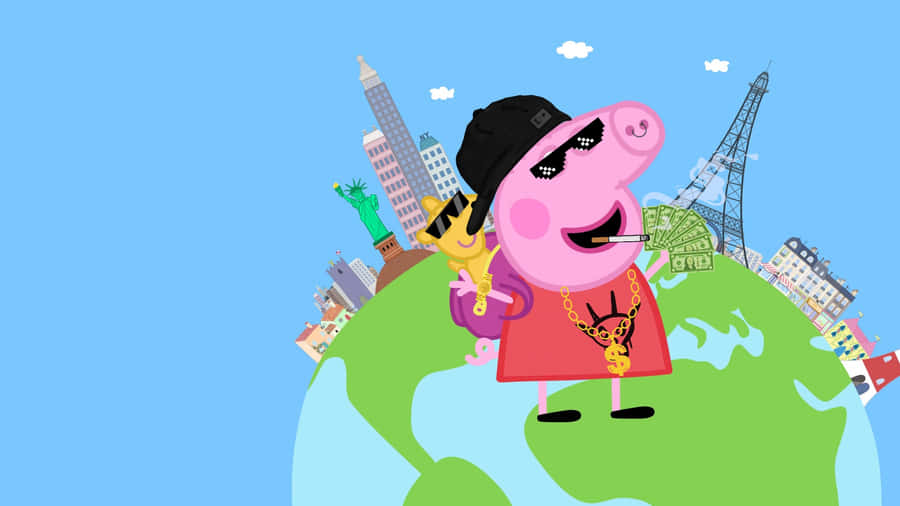 Gangster Peppa Pig World Tour Wallpaper