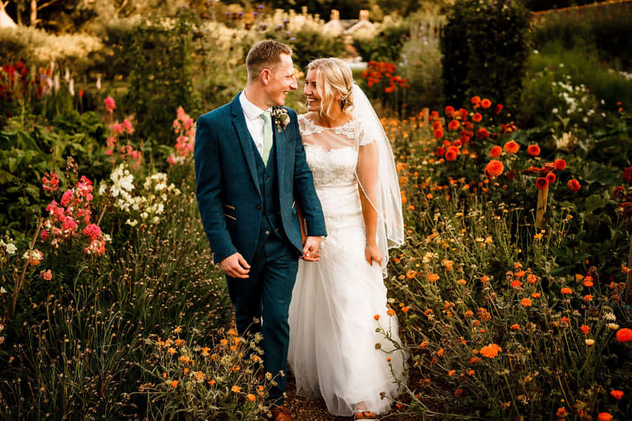 Garden Wedding Bliss Wallpaper