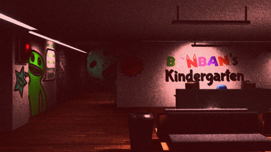 Gardenof Banban Kindergarten Hallway Wallpaper