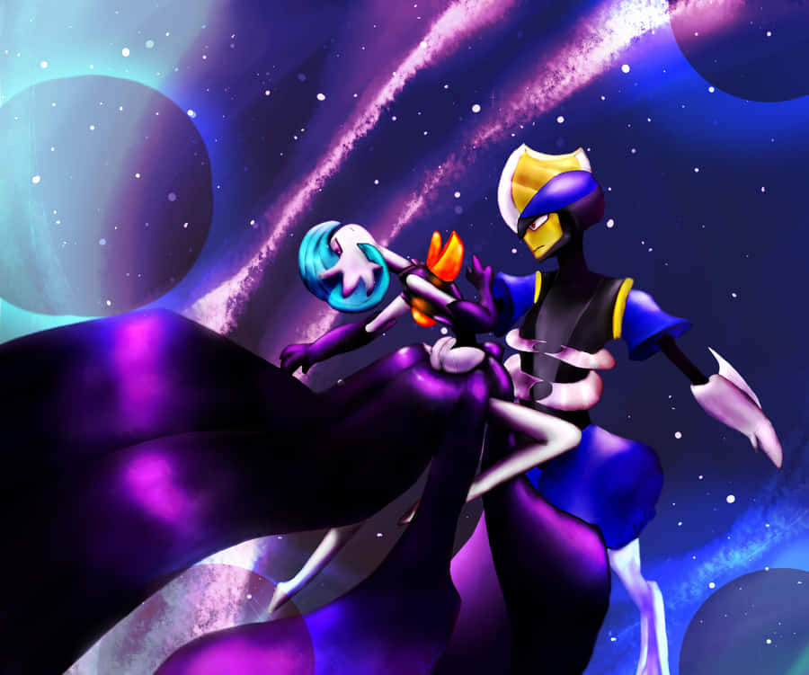 Gardevoir And Bisharp Galaxy Dance Wallpaper