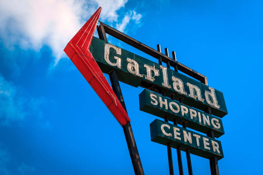 Garland Shopping Center Signage Wallpaper