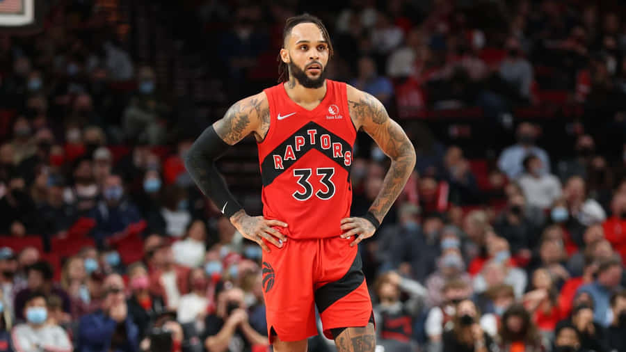 Gary Trent Jr Against Portland 2021 Game Wallpaper