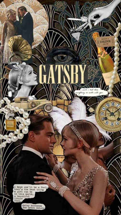 Gatsby Jazz Age Romance Wallpaper