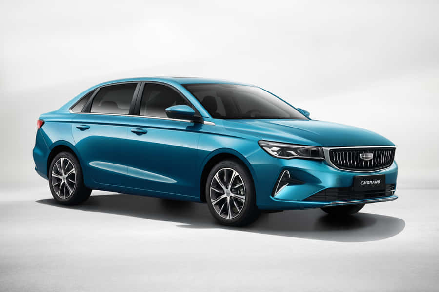 Geely Emgrand Sedan Blue Profile Wallpaper
