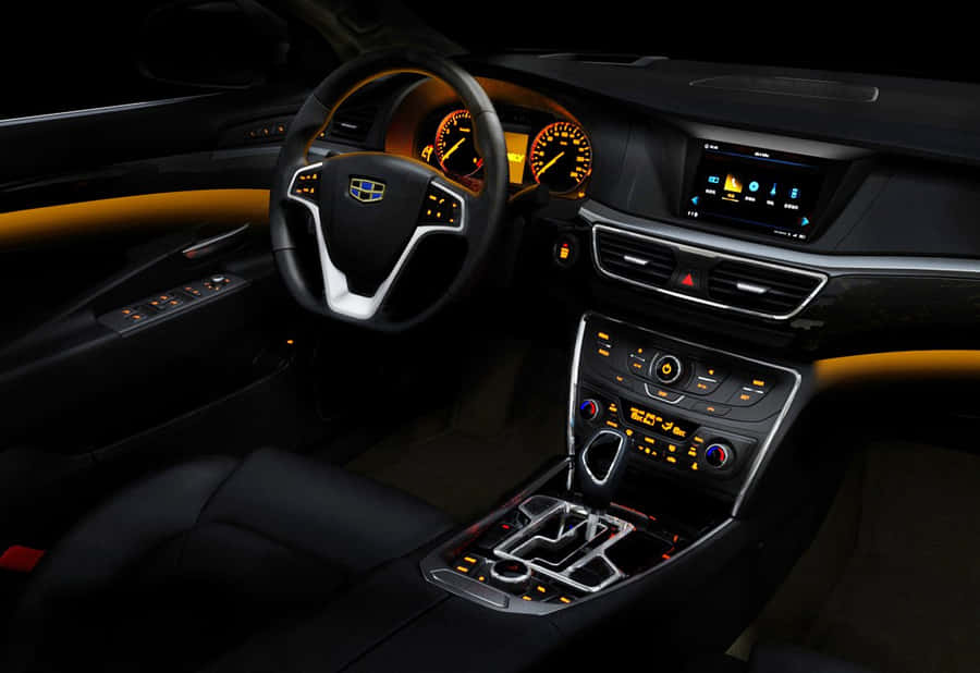 Geely G C9 Luxury Interior Night Wallpaper