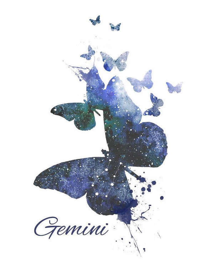 Gemini Zodiac Sign Artwork Wallpaper