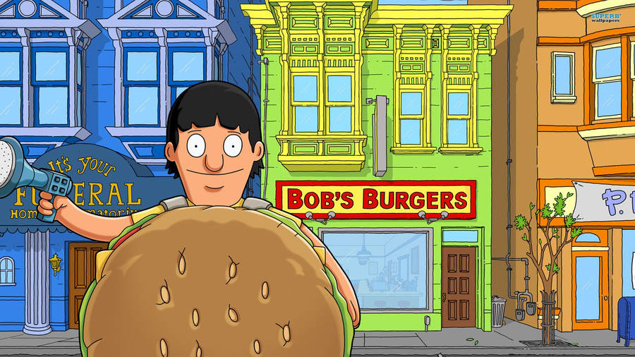 Gene Outside Bobs Burgers Wallpaper