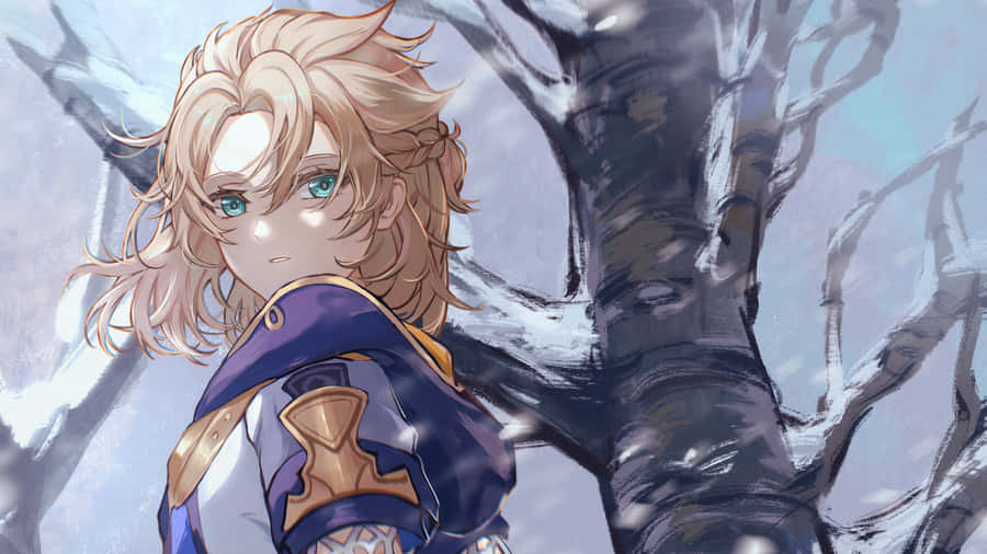 Genshin Impact Albedo In Action Wallpaper