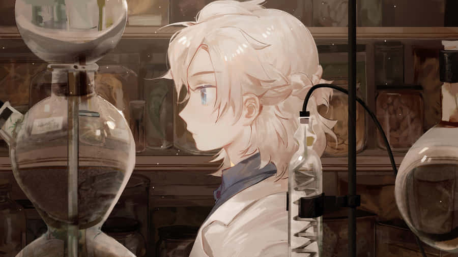 Genshin Impact Albedo: Master Of The Art Of Alchemy Wallpaper