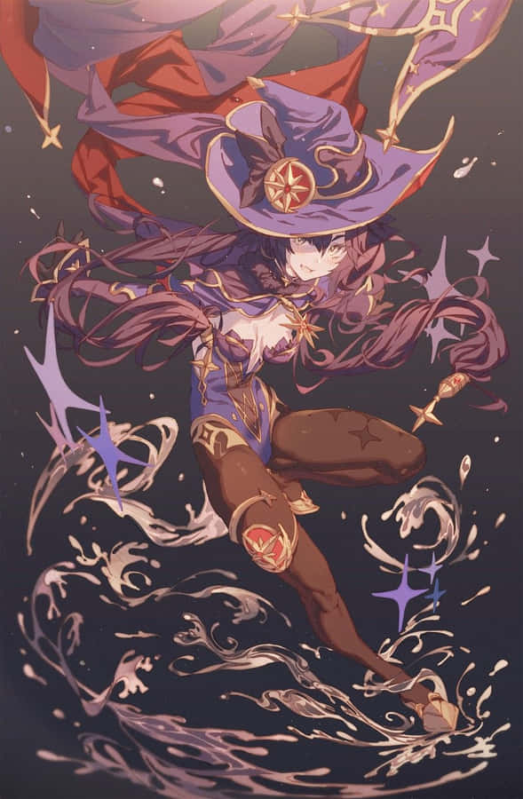Genshin Impact Mona: A Mysterious Astrologer Wallpaper
