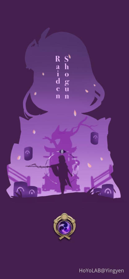 Genshin Impact Raiden Shogun Shadow Image Wallpaper