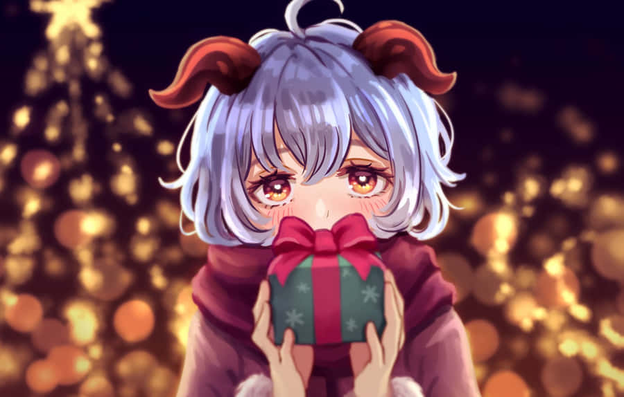 Genshin Impact's Ganyu In A Stunning Landscape Wallpaper