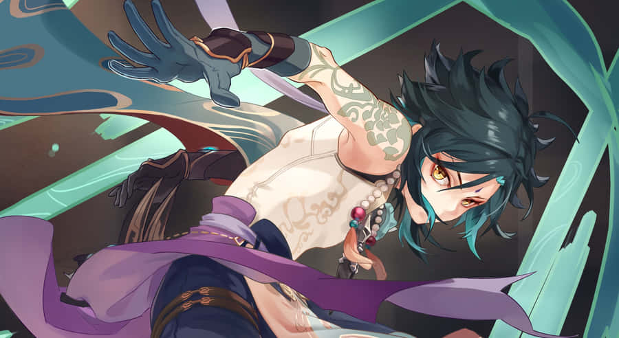 Genshin Impact's Xiao In A Stunning High-quality Wallpaper Wallpaper