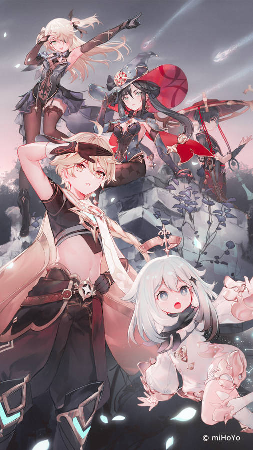 Genshin Impact Vintage Aesthetic Wallpaper