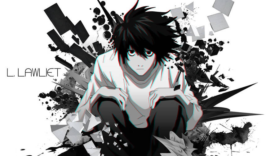 Geometric Art Death Note L Wallpaper
