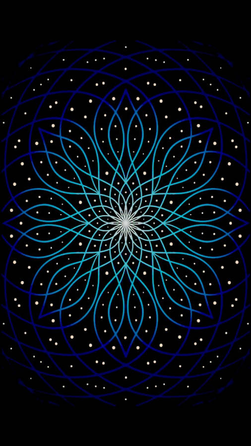 Geometric Flower Ios Default Wallpaper