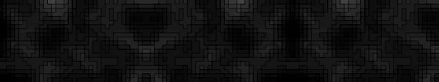 Geometric Window Pattern Dark Triple Monitor Wallpaper