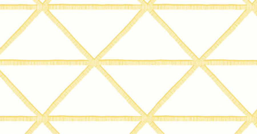 Geometric Yellow Triangle Pattern Wallpaper