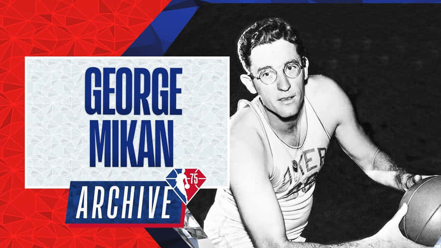 George Mikan Nba Archive 75 Wallpaper