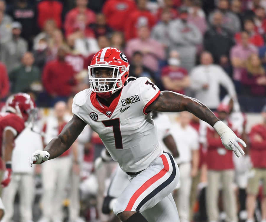 Georgia Linebacker Quay Walker Action Wallpaper