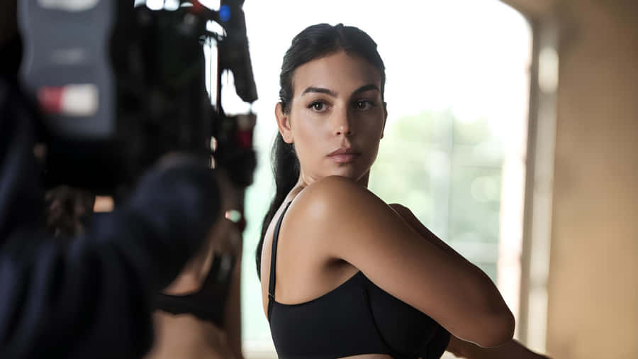 Georgina Rodríguez Photoshoot Behind Scenes Wallpaper