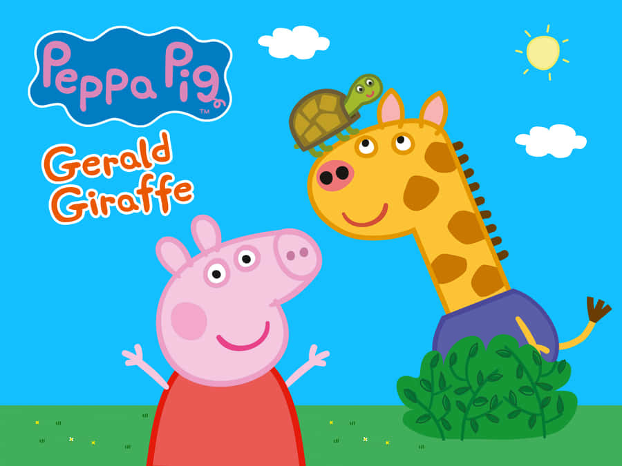 Gerald The Giraffe Smiling In Nature Wallpaper